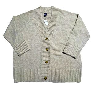 NEW! Gap oatmeal extra oversized cardigan sweater Women’s XL